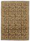 Brown Traditional Hand Knotted Wool Oushak Carpet 1