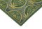 Grüner orientalischer Ouschak Teppich aus handgewebter Wolle 6