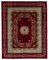 Red Anatolian  Hand Knotted Wool Oushak Carpet 1