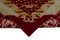 Red Anatolian  Hand Knotted Wool Oushak Carpet 5