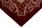 Red Anatolian  Hand Knotted Wool Oushak Carpet 4