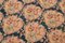 Orangefarbener Oushak Teppich aus handgewebter Wolle 4