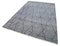 Grauer Handgewebter Oushak Teppich aus Wolle in Anatolien-Optik 3