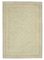 Beige Oriental Hand Knotted Wool Oushak Carpet 1