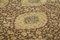 Tappeto decorativo Oushak antico intrecciato a mano marrone, Immagine 5