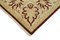 Beige Traditional Handmade Wool Oushak Carpet 6