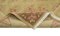 Gelber antiker Handgewebter Oushak Teppich aus Wolle 4