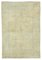 Beige Turkish Handmade Wool Oushak Carpet, Image 1