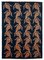 Blue Oriental Hand Knotted Wool Oushak Carpet 1