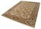 Traditioneller handgewebter antiker Oushak Teppich in Beige 3