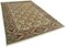 Antiker Oushak Teppich aus handgewebter Wolle in Beige 3