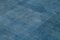 Handgewebter blauer antiker Oushak Teppich aus Wolle 4