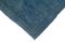 Handgewebter blauer antiker Oushak Teppich aus Wolle 6