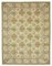 Beige Traditional Handmade Wool Oushak Carpet, Image 1