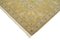 Gelber Anatolischer Handgewebter Oushak Teppich aus Wolle 6