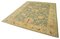 Beige Decorative Hand Knotted Wool Oushak Carpet 3