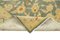 Tappeto decorativo Oushak in lana intrecciata a mano beige, Immagine 4