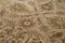 Brauner Handgeknüpfter Oushak Teppich aus Wolle 5