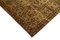 Antiker gelber Handgewebter Oushak Teppich aus Wolle 4