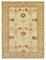 Beige Oriental Hand Knotted Wool Oushak Carpet 1