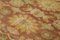 Gelber dekorativer Handgeknüpfter Oushak Teppich aus Wolle 3