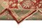 Roter Oushak Teppich aus handgewebter Wolle, 1950er 5