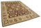 Antiker Handgemachter Beiger Oushak Teppich aus Wolle in Beige 3