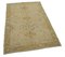 Beige Oriental Handmade Wool Small Oushak Carpet, Image 2