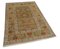 Brown Turkish Hand Knotted Wool Small Oushak Carpet 2