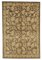 Brown Decorative Handmade Wool Small Oushak Carpet 1