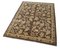 Brown Traditional Handmade Wool Small Oushak Carpet 3