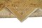 Gelber anatolischer Handgewebter Antiker Läufer Oushak Teppich 6