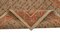 Brauner dekorativer handgewebter antiker Läufer Oushak Teppich 6
