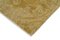 Gelber Traditioneller Handgeknüpfter Oushak Teppich aus Wolle 4
