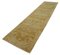 Yellow Traditional Hand Knotted Wool Runner Oushak Carpet 3