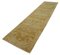 Yellow Traditional Hand Knotted Wool Runner Oushak Carpet, Image 3