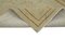 Handmade Beige Wool Oushak Runner Rug 6