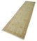 Beige Anatolian  Handmade Wool Runner Oushak Carpet, Image 3