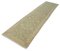 Beige Anatolischer Handgewebter Oushak Teppich aus Wolle 3