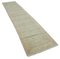 Beige Anatolischer Handgewebter Oushak Teppich aus Wolle 2