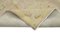 Antiker Beiger Handgeknüpfter Oushak Teppich aus Wolle 6