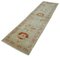 Beige Anatolian  Handmade Wool Runner Oushak Carpet, Image 3