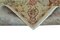 Beiger dekorativer handgeknüpfter Oushak Teppich aus Wolle 6