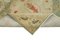 Handgefertigter orientalischer Beiger Oushak Teppich aus handgewebter Wolle 6