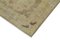 Handgefertigter orientalischer Beiger Oushak Teppich aus handgewebter Wolle 4