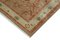 Beige Oriental Handwoven Antique Runner Oushak Carpet, Image 4