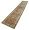 Beige Oriental Handwoven Antique Runner Oushak Carpet, Image 3