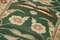 Grüner Traditioneller Handgewebter Antiker Läufer Oushak Teppich 5