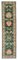 Tappeto Oushak antico con tappeto verde intrecciato a mano, Turchia, Immagine 1