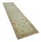 Beige Oriental Handwoven Antique Runner Oushak Carpet, Image 2